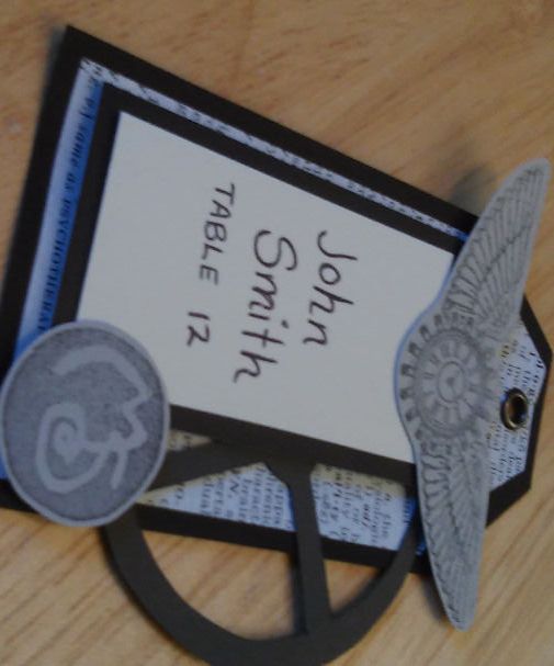 Steampunk Wedding Place Cards