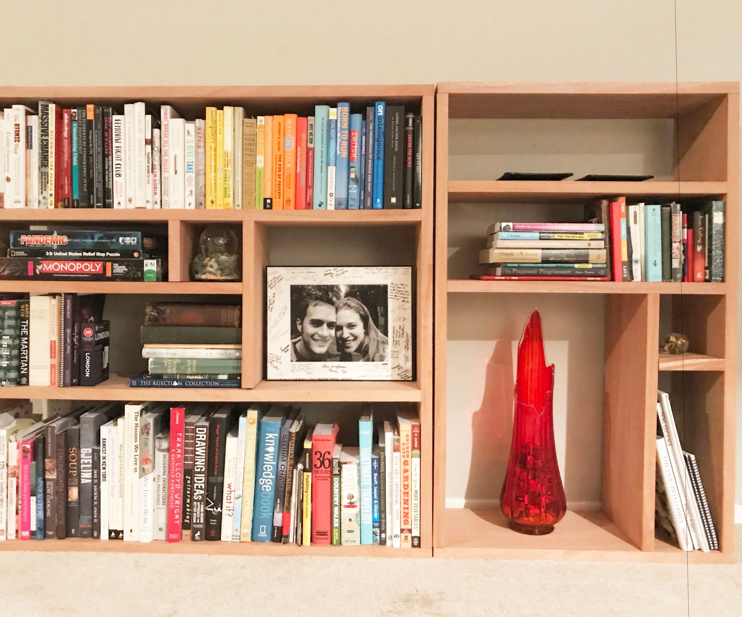 Custom Pattern Bookcases