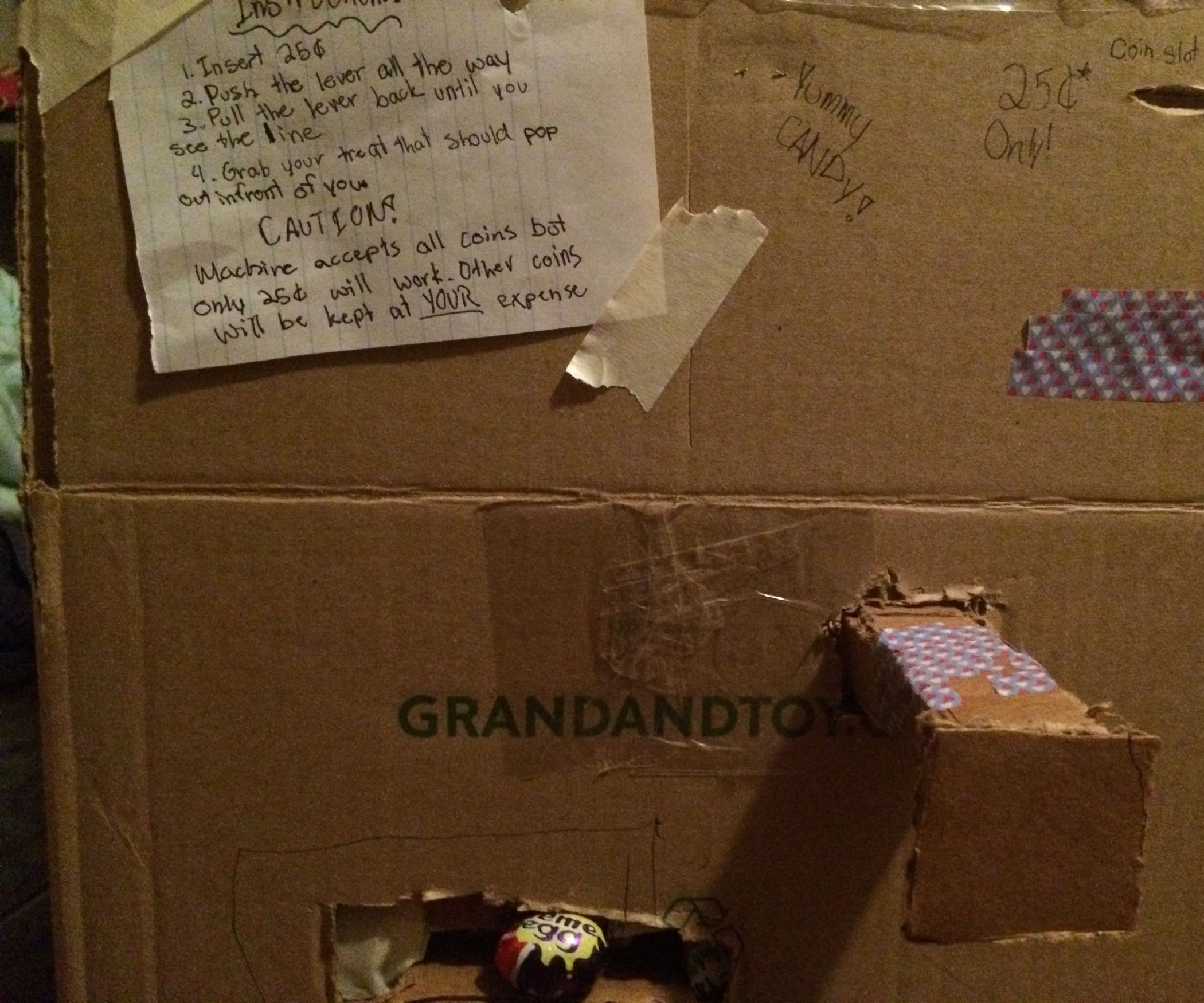 Cardboard Vending Machine 9 Steps Instructables