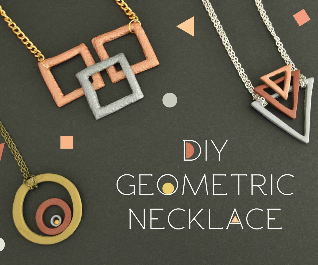 DIY Geometric Necklace 