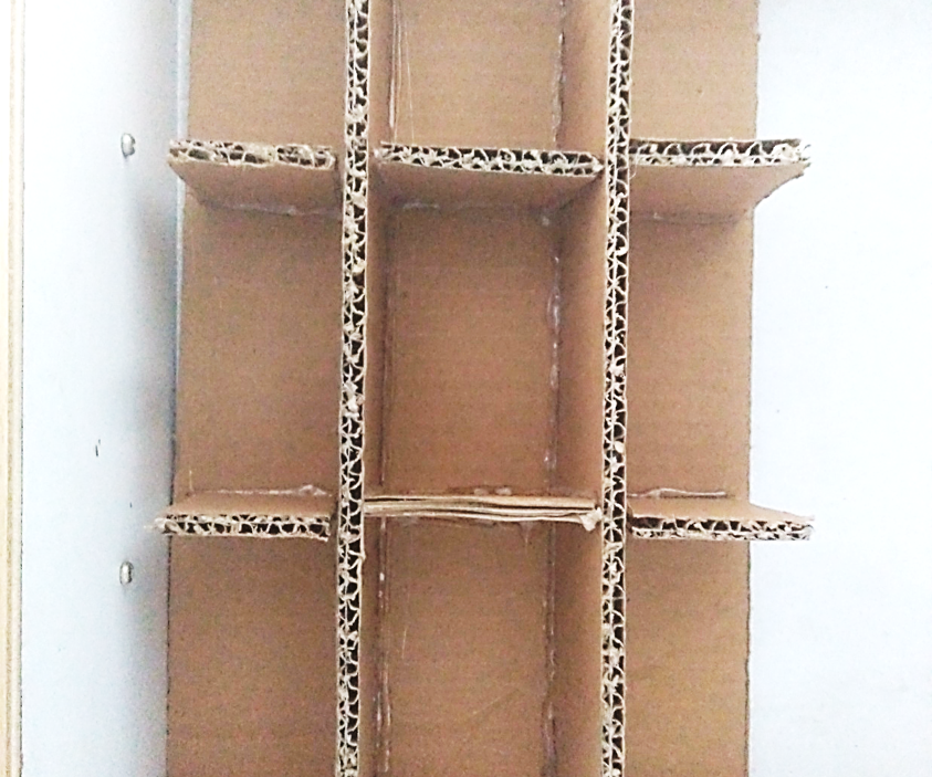 DIY Cardboard Drawer Partition