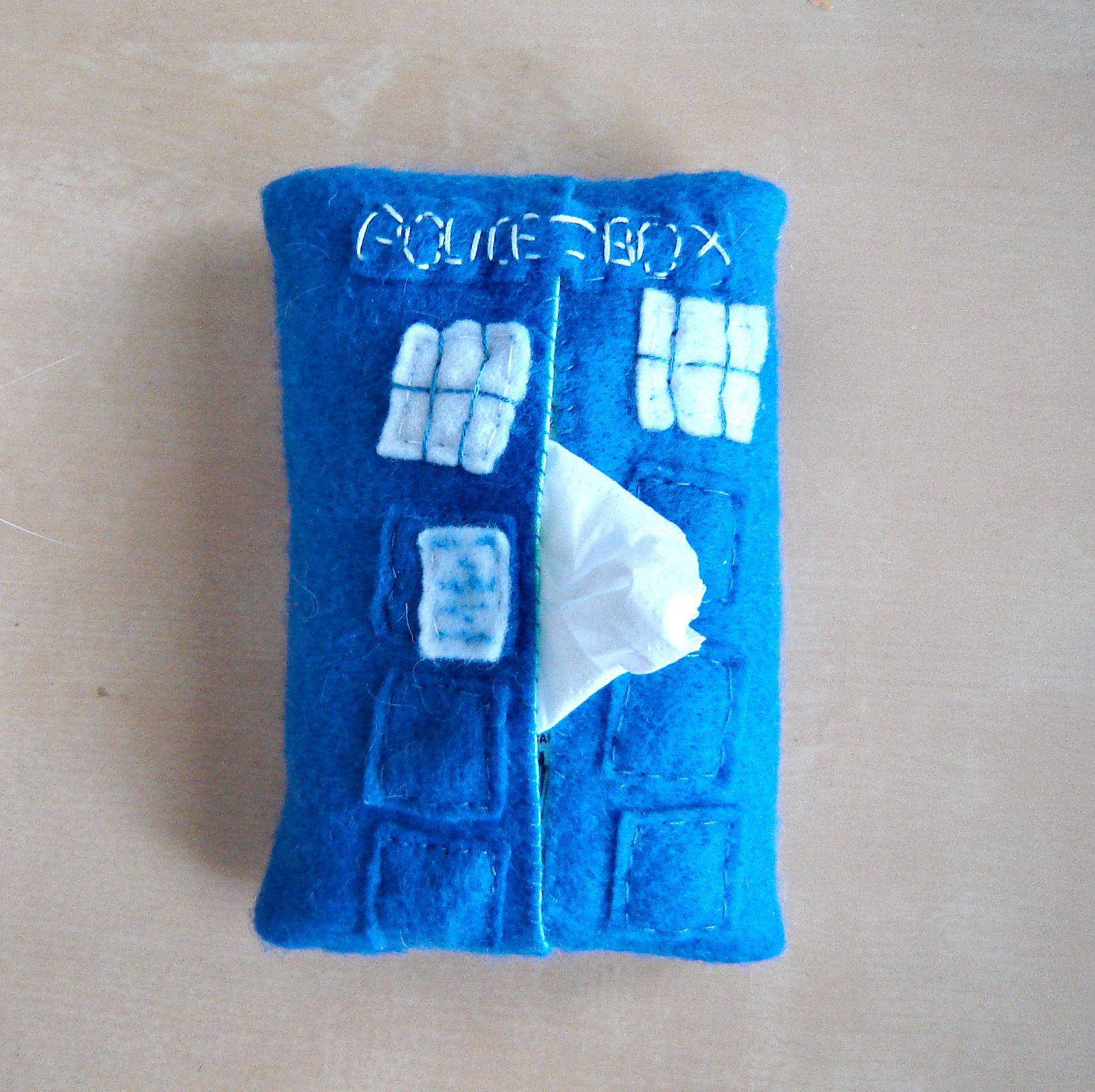 Pocket Tardis Tissue Holder