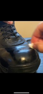 Buff the Boot With Cotton Ball