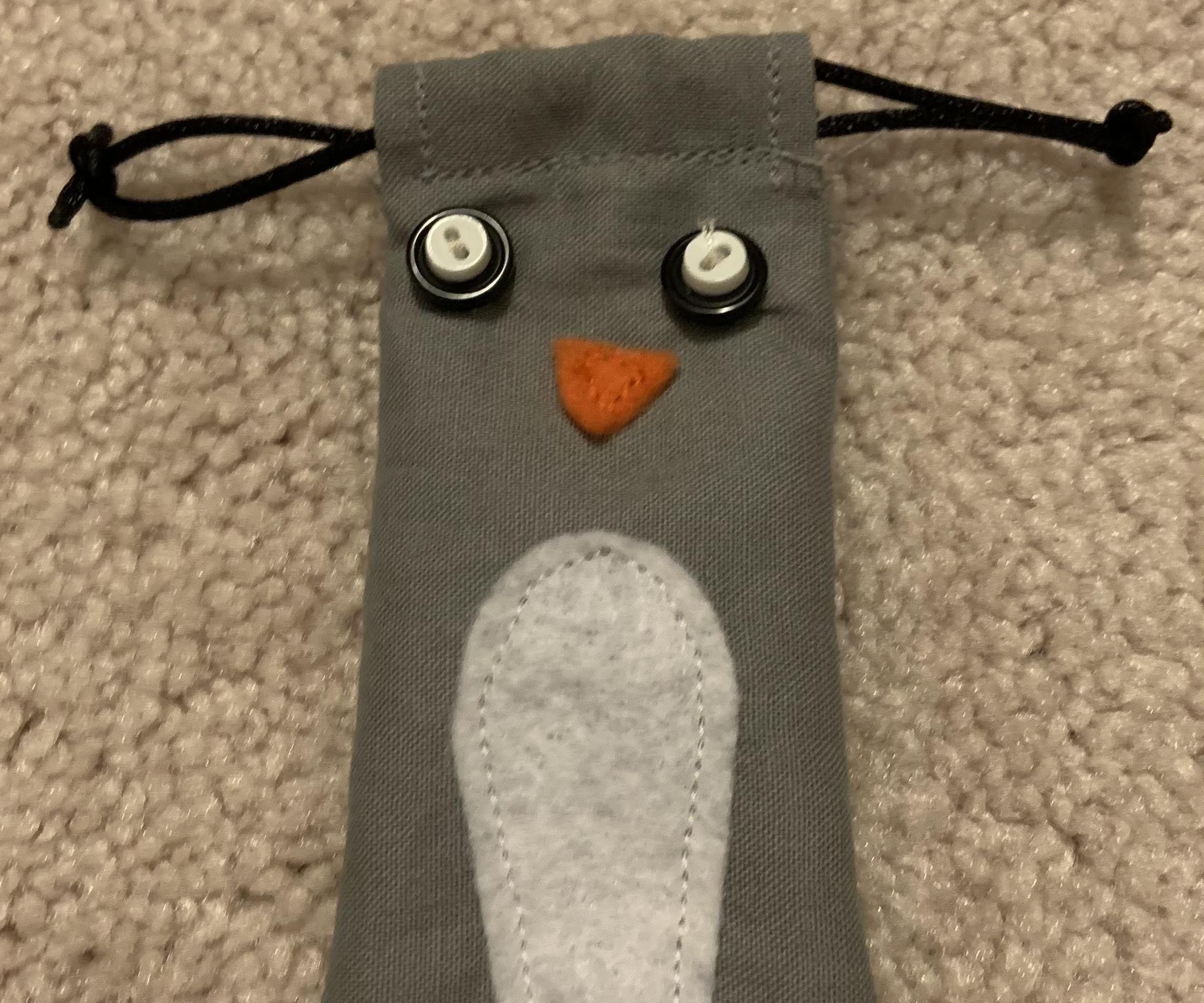 Penguin Draw String Bag