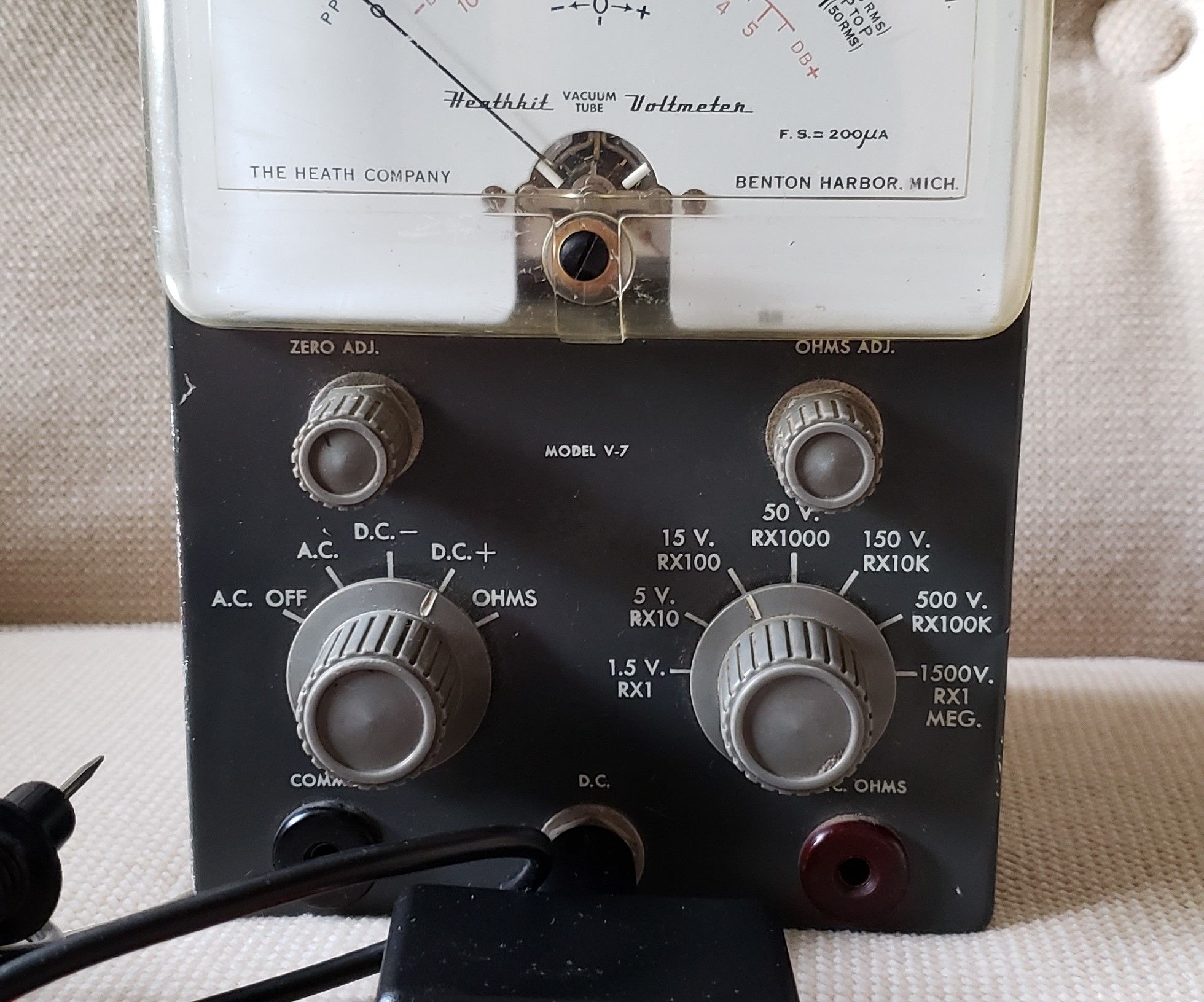 Heathkit V-7 VTVM Repair
