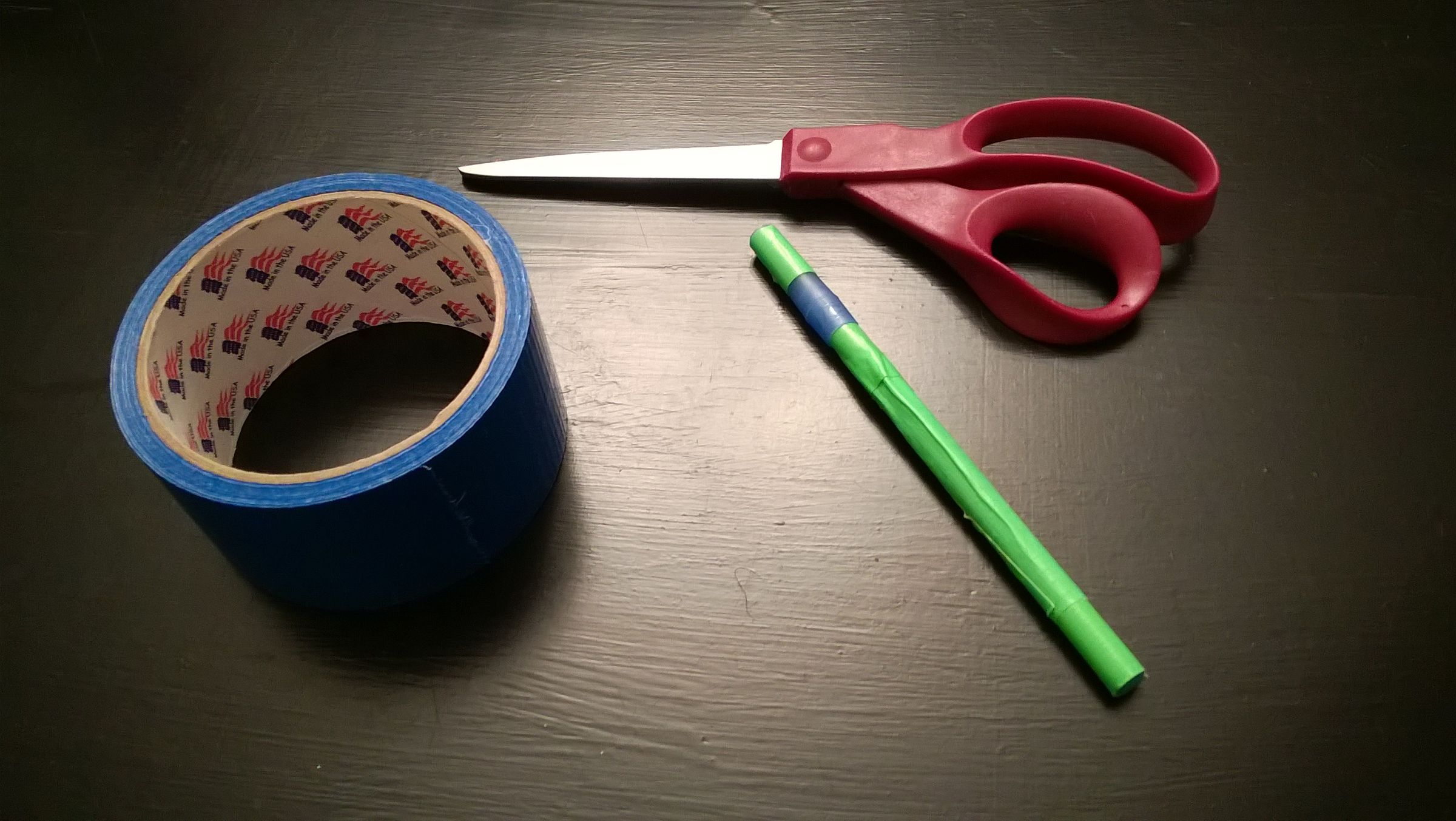 Duct Tape Point Petal Rose Pen