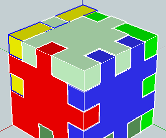 PUZZLE CUBE 3D With SketchUp 2013