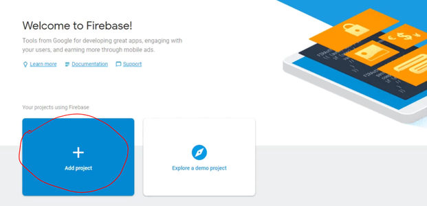 Firebase, Create Project: