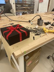 Christmas Box That Opens With a Button