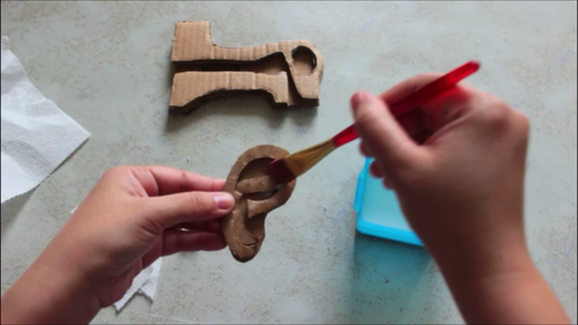 Step by Step How to Make 3d Human Ear Anatomy Model/Diagram : 5 Steps ...