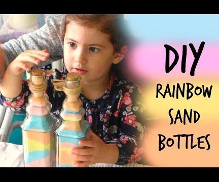 DIY Rainbow Sand Bottle Gift