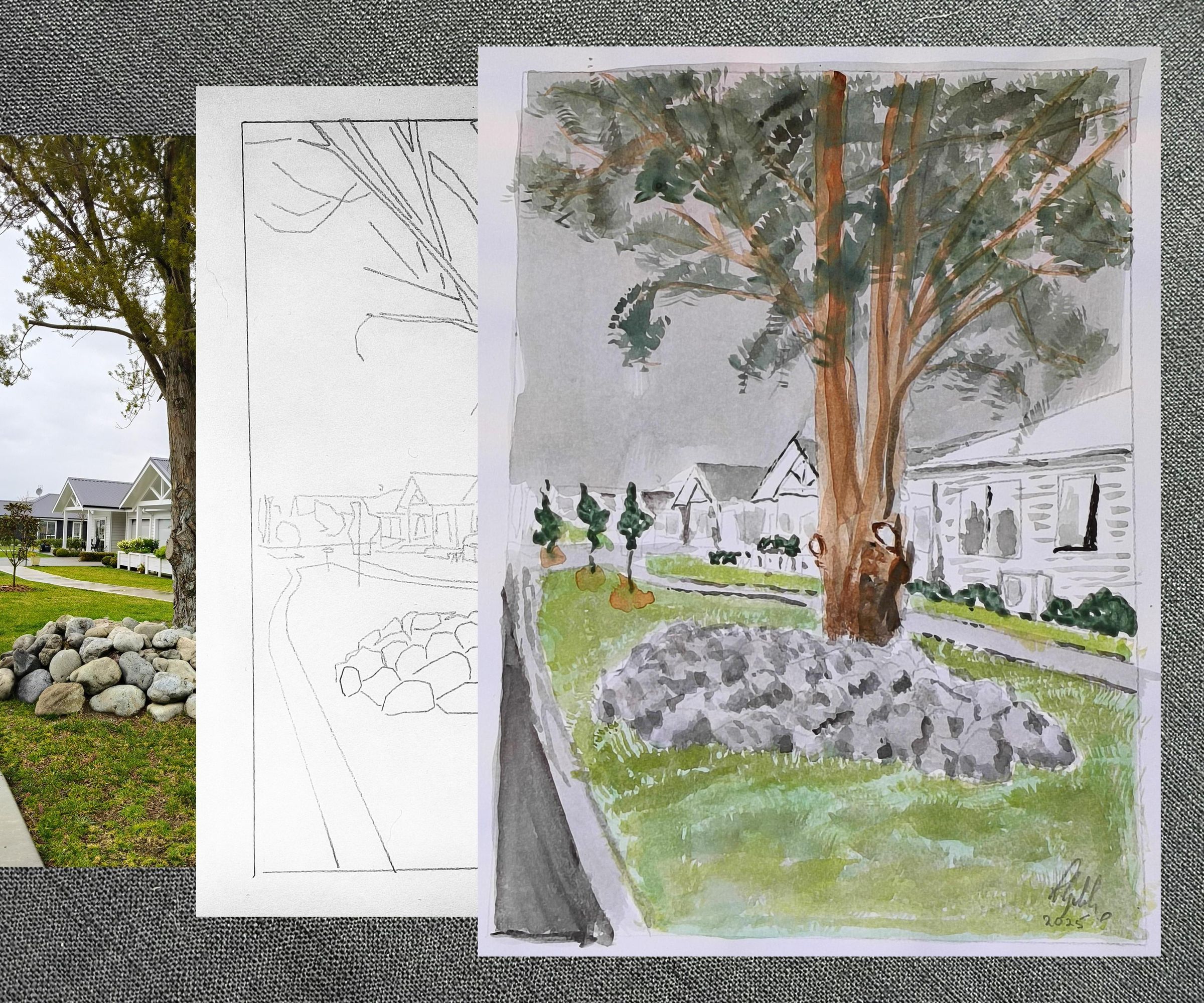 Photos to Pen & Wash
