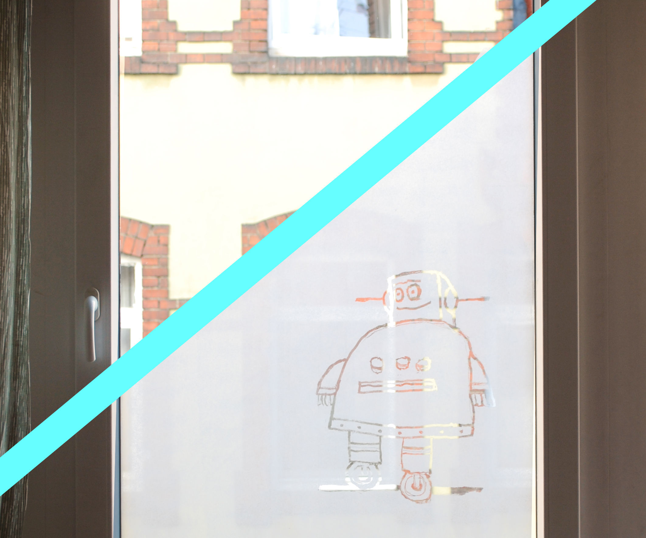 Milky Window - Makeshift Curtains