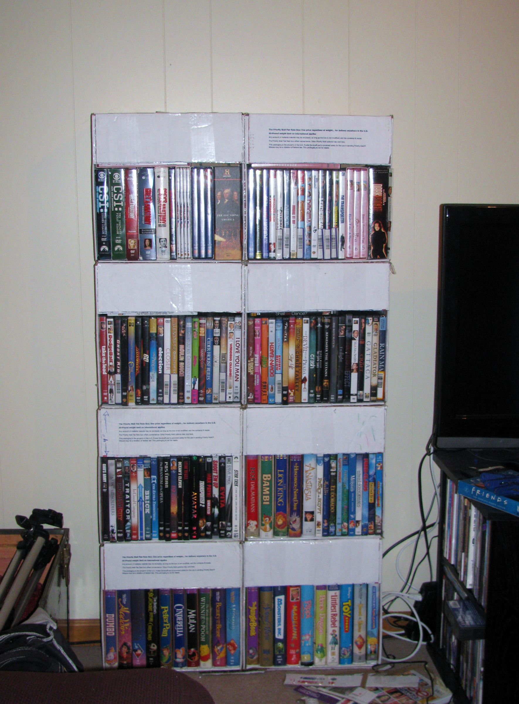 Flat Rate Movie Shelf