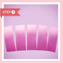Cut the Ribbon Into 5 Equal Rectangle Length With Scissors