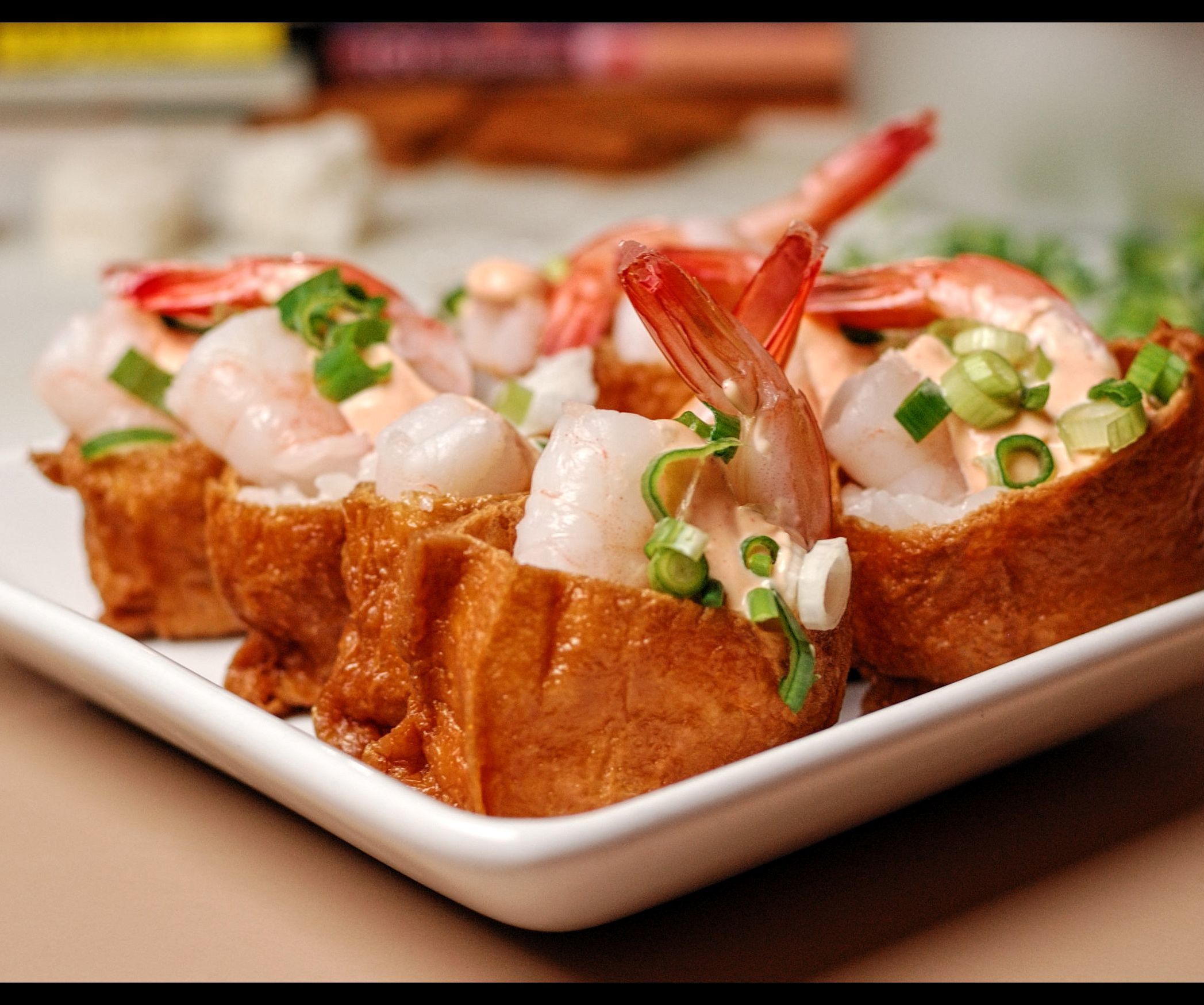 Spicy Shrimp Inari