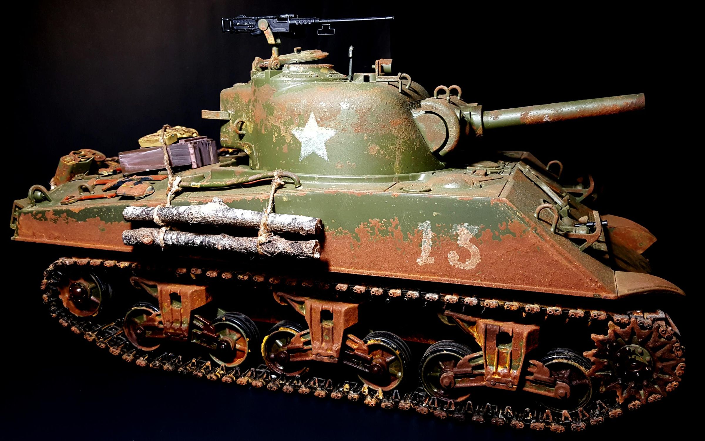 Weathering Sherman Rc Tank 3 Steps Instructables