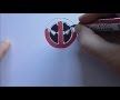 How To Draw A Deadpool Logo Emblem