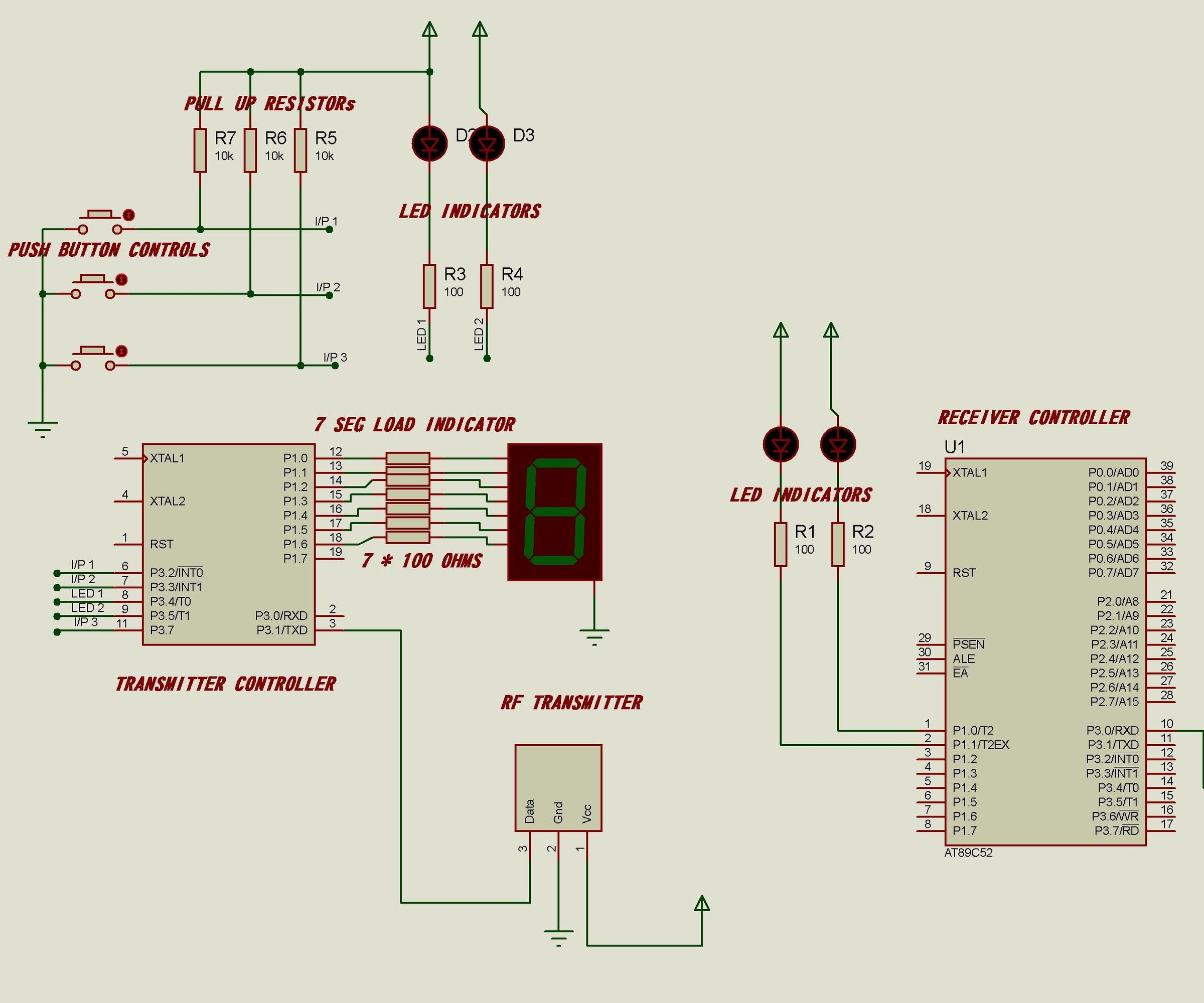 RF MODULE INTERFACE TO 8051 MICROCONTROLLER