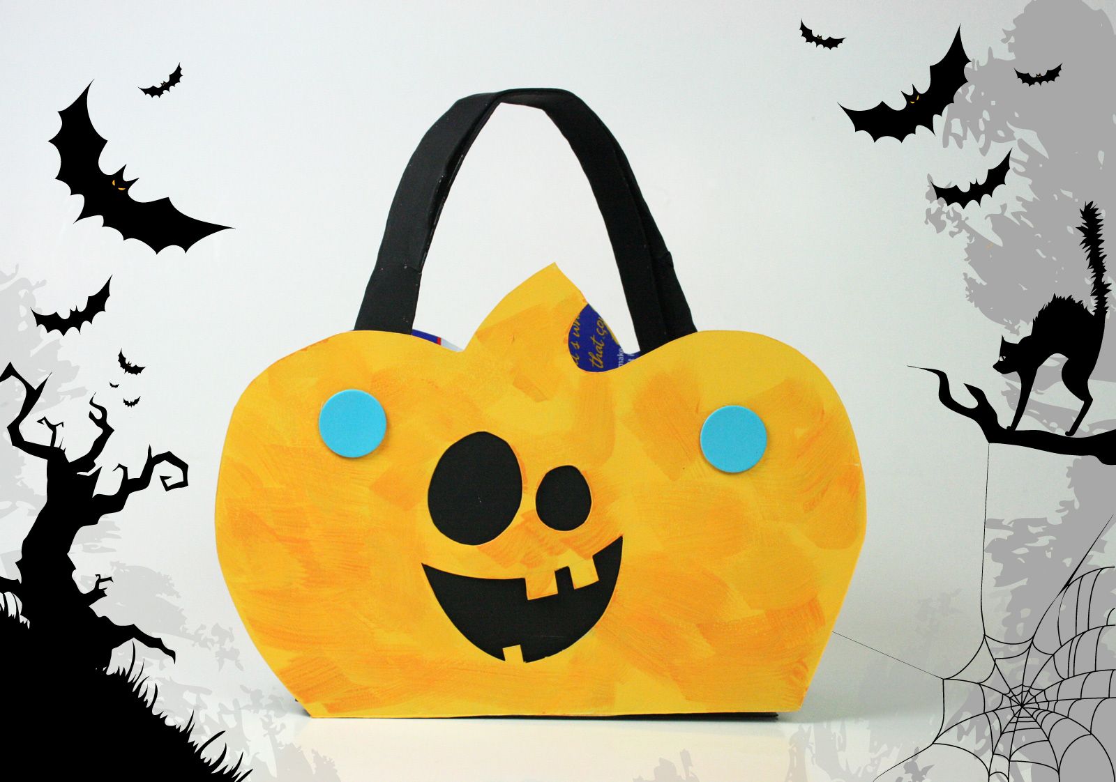 Makedo Pumpkin-shaped Candy Holder