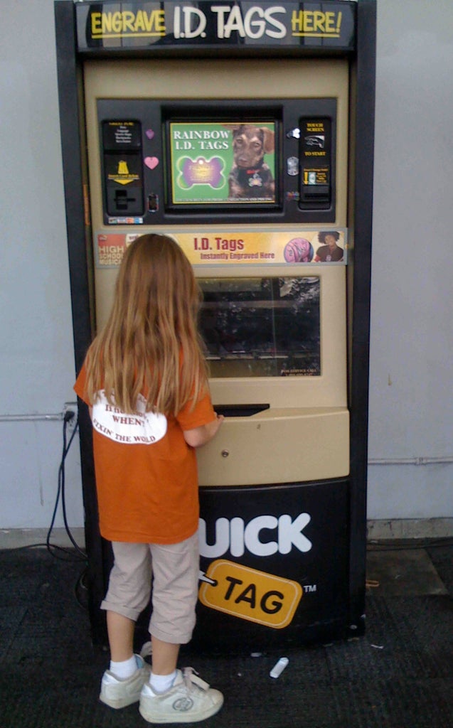 Find a Dog Tag Vending and Engraving Machine