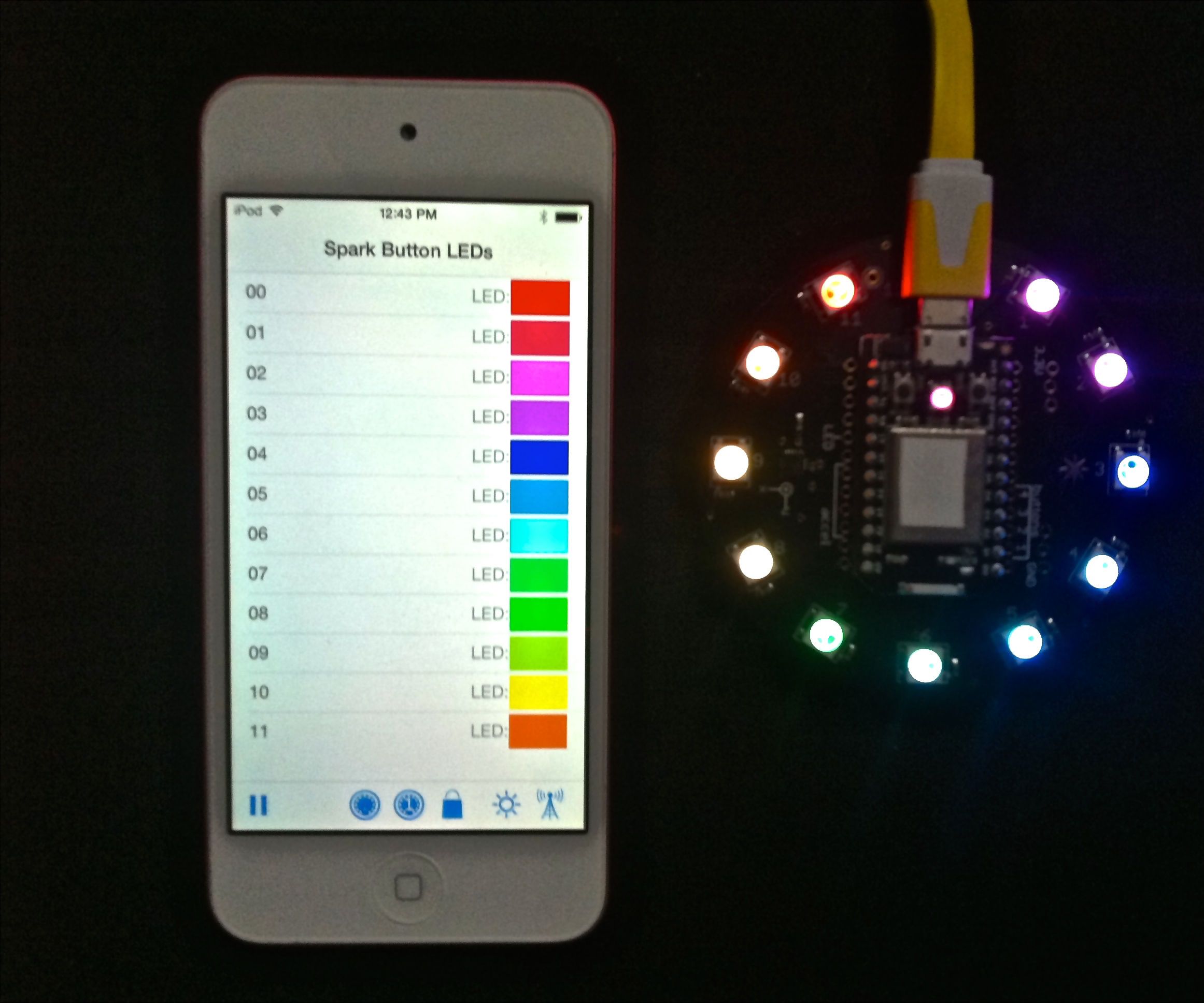 Sparkcore Xmas tree star