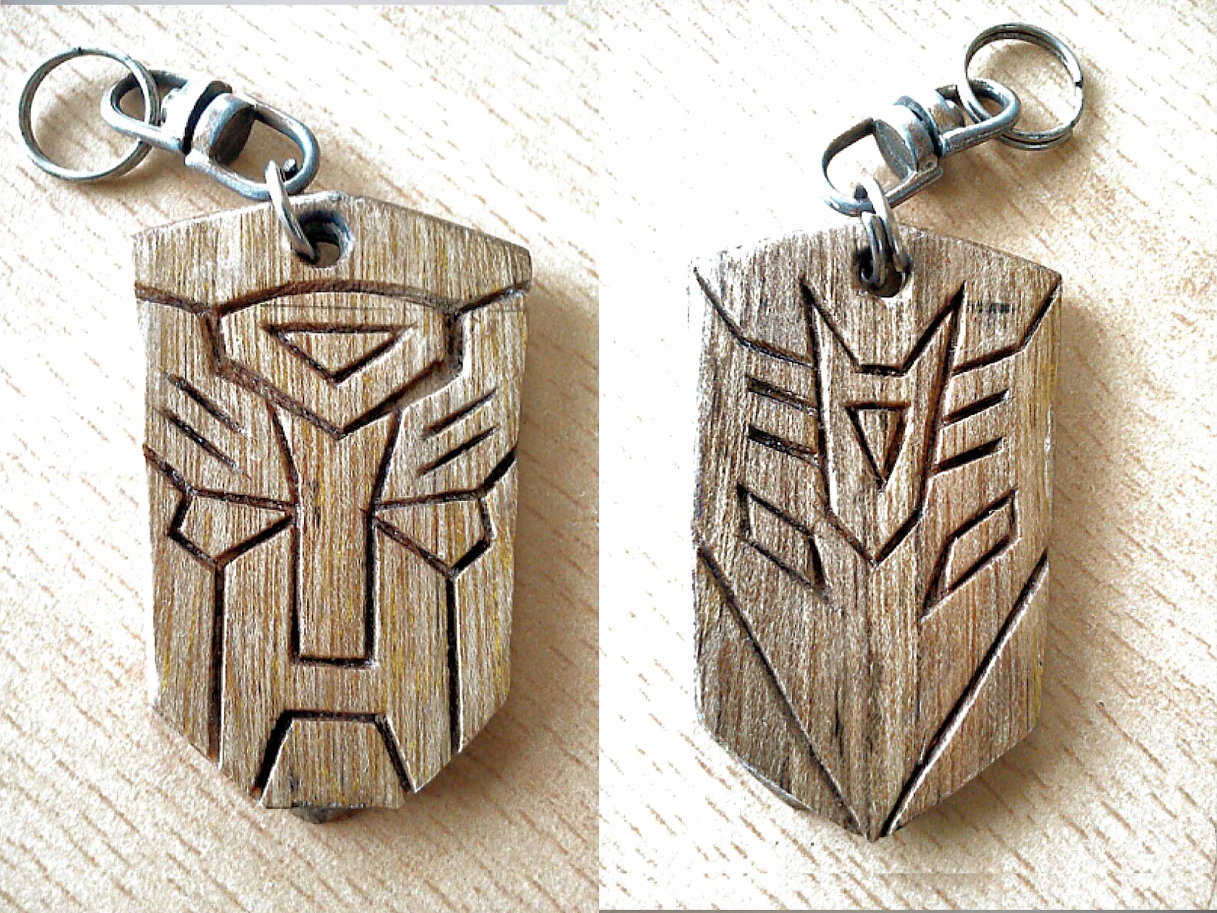 Transformers keychain/ pet collar tag