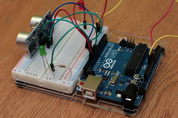 Arduino Uno Simple Examples With Code Hcsr04 Bluetooth Module With Arduino Uno And Code