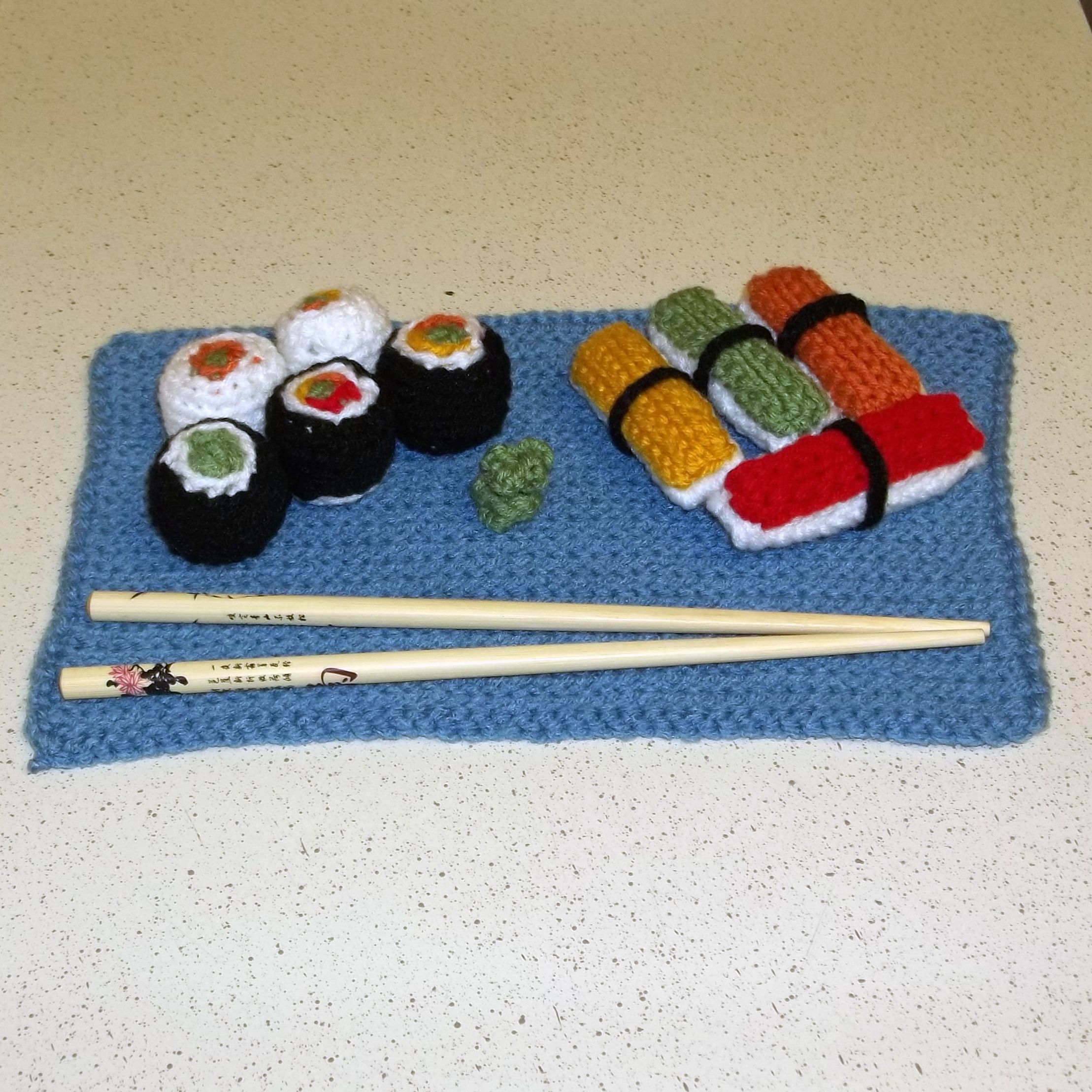 Crochet Sushi Set