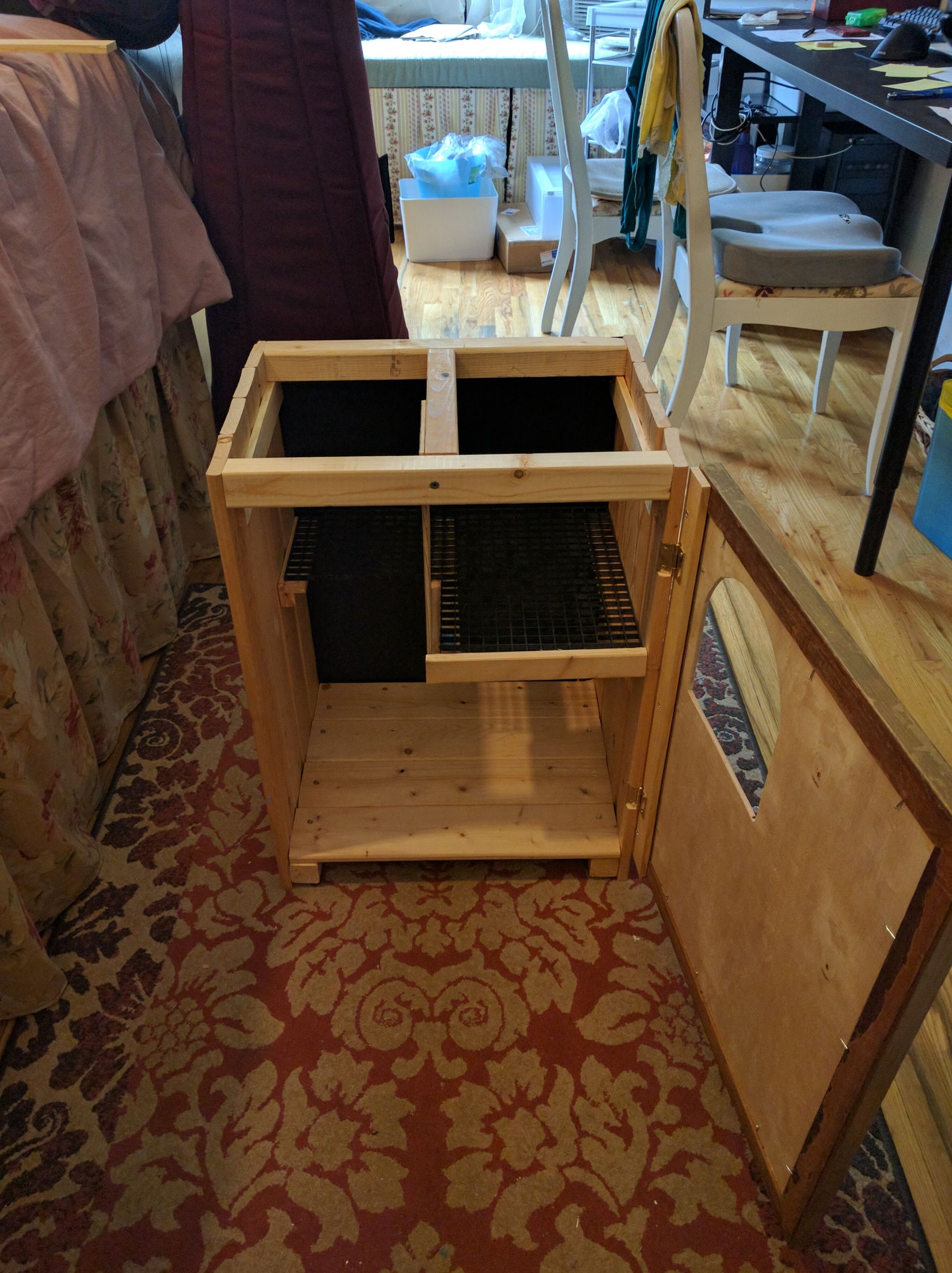 Hidden Litter Box With Delittering Cat Walk 4 Steps (with Pictures