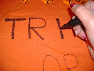 Creating Trick-or-treat Bag Top