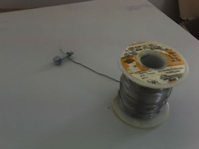 Solder the Bolt Into the Antenna