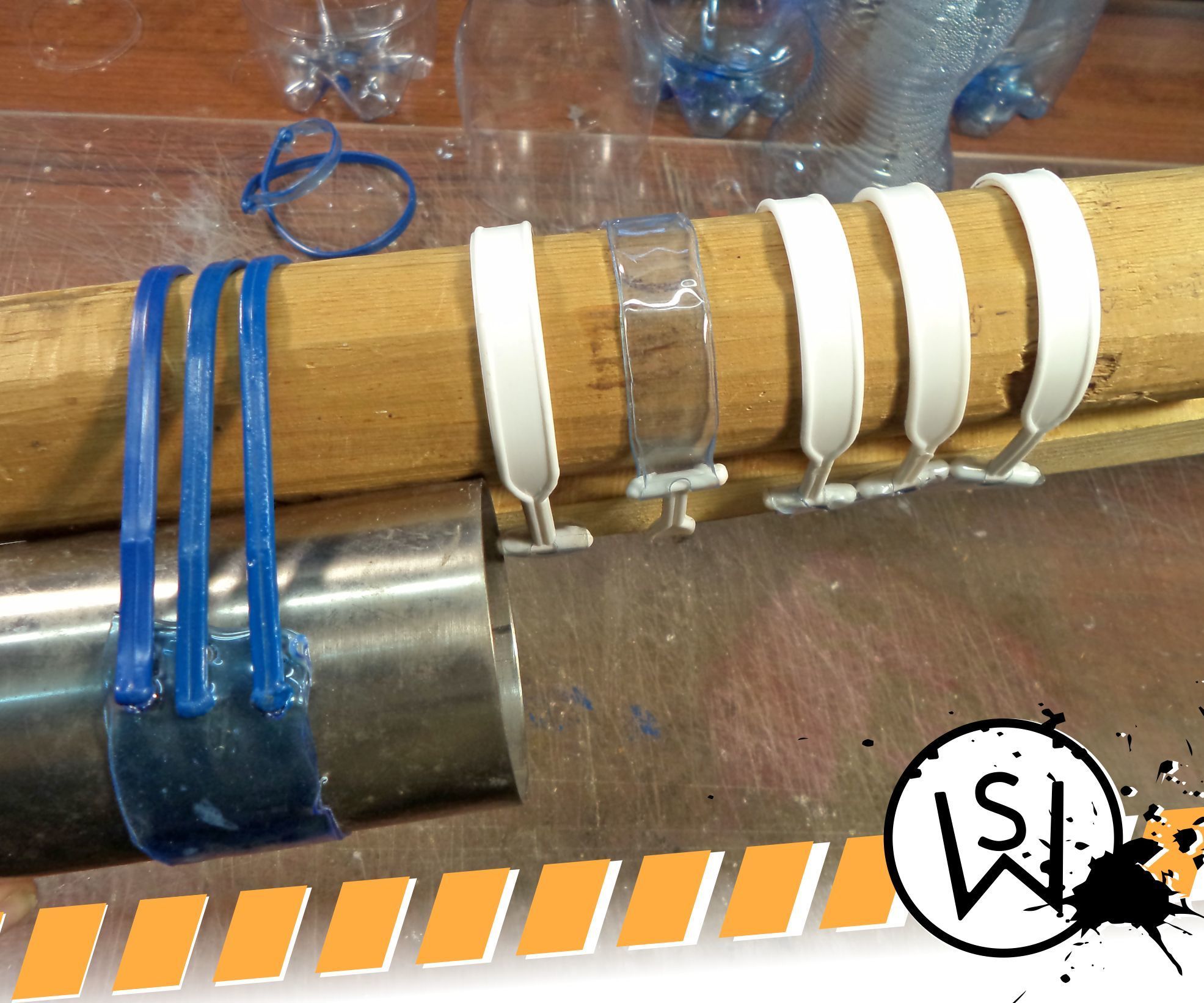 Heat Shrink Ties From Plastic Bottles and Other Junk