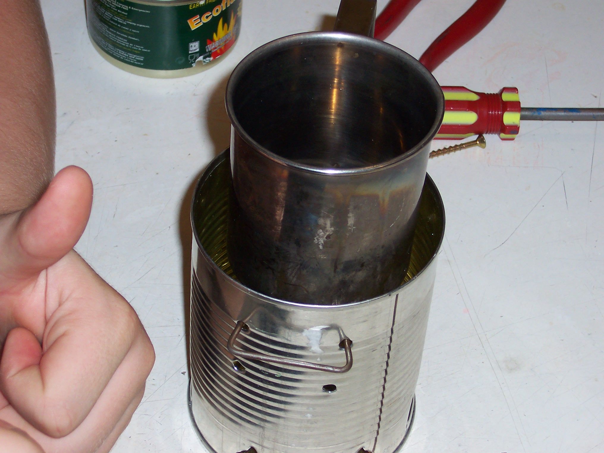 Tin Can Sterno Stove 8 Steps Instructables