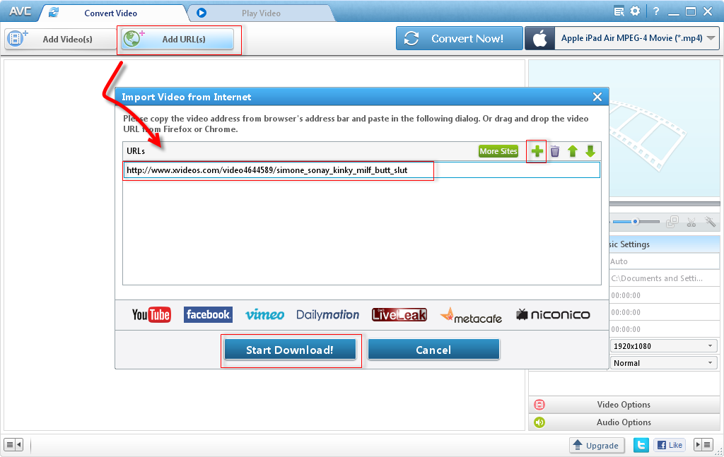 Download Online Videos From 100+ Sites With Freeware Any Video Converter