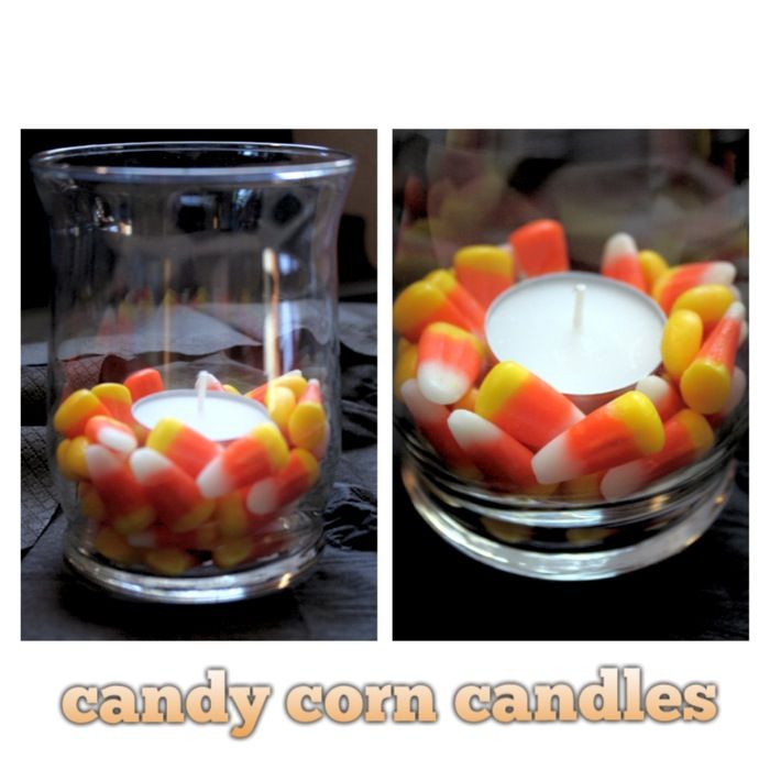Candy Corn Candles