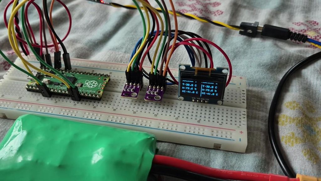 Arduino code สำหรับ Raspberry Pi Pico และ SHT41