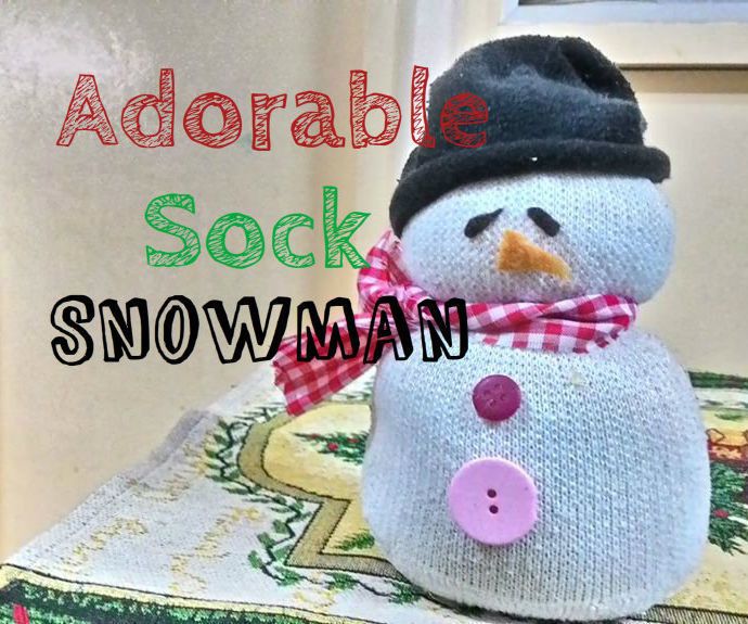 Adorable Sock Snowman