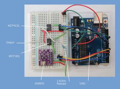 Arduino Controlled AD9833 Function Generator With Variable Gain : 8 ...