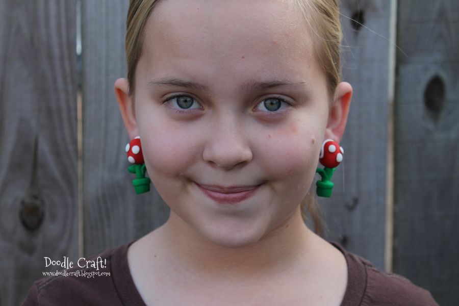 Mario Brothers Piranha Plant Earrings!