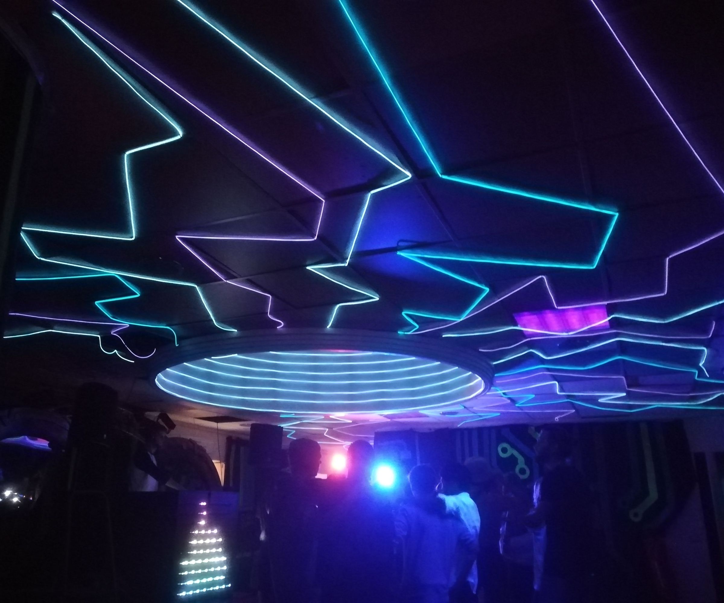 DMX Controlled EL Wire Ceiling