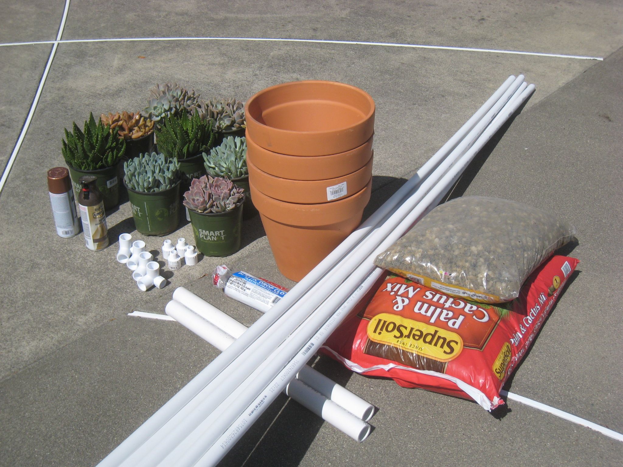 PVC Pipe and Potted Plant Chuppah Frame 6 Steps Instructables