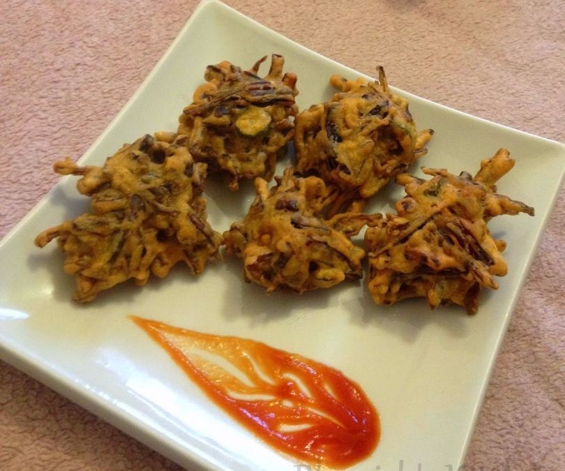 Purple Cabbage Fritters/Pakoras
