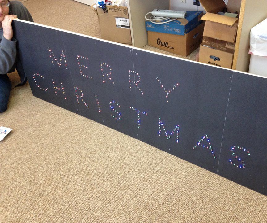 Christmas Light Marquee Sign