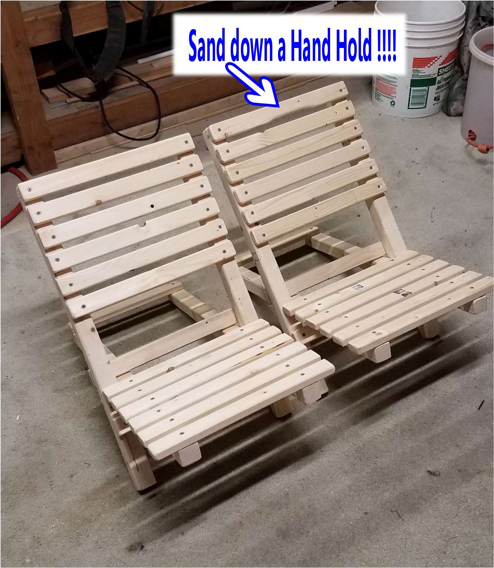 The Becket Chair Folding Wood Beach Chair Under 6 in Under an Half