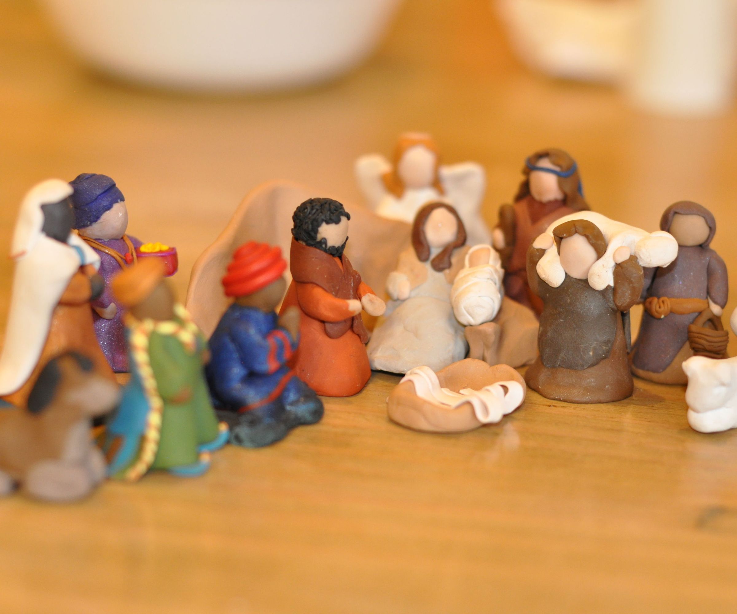 Easy Clay Nativity People