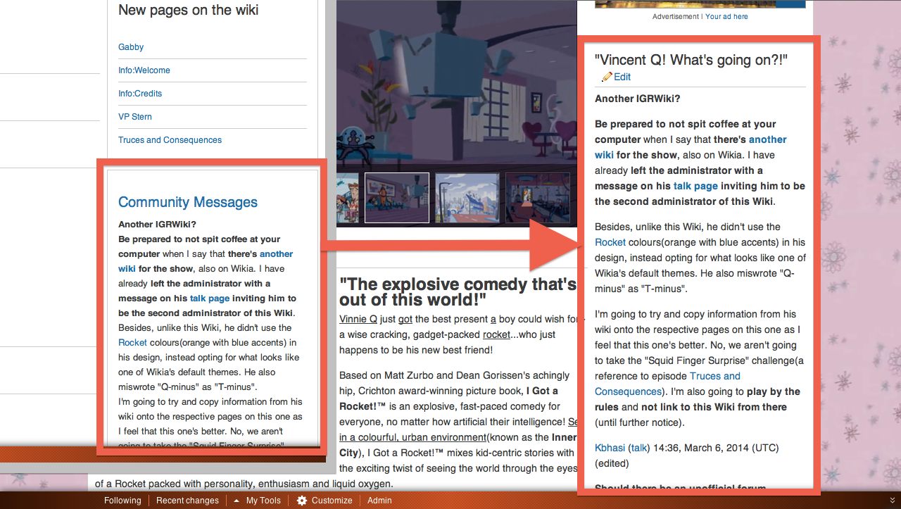 Wikia/MediaWiki: Put the "community corner" on the wiki's homepage