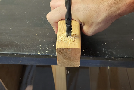 Drilling Front Side - Hole for the Plugs