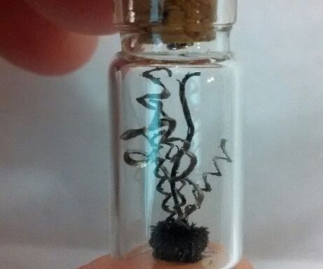 Meteorite Mini Glass Bottle Charms