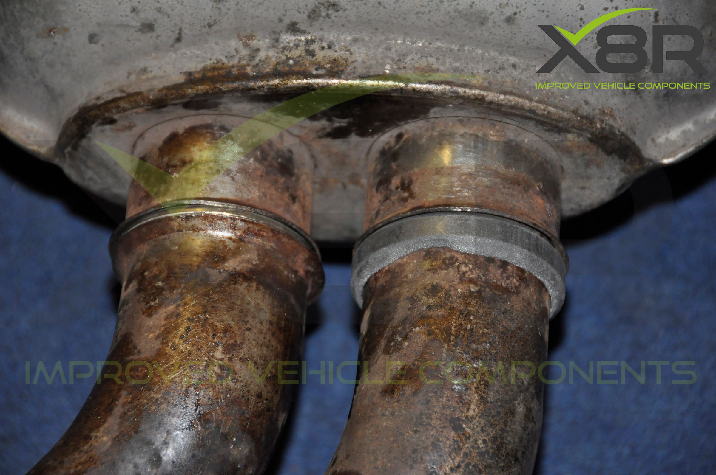BMW E46 M3 Exhaust Muffler Back Box Flange Rusted Corroded Flanges Repair Kit Install Fitting